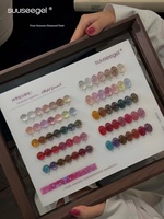 Kit de gel à ongles effet diamant brisé, 35 couleurs, toutes saisons, gel à ongles brillant réfléchissant pour salon de manucure professionnel