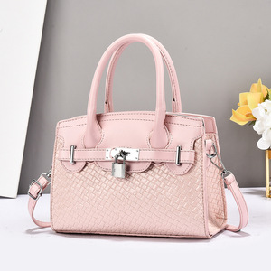Bolsos de Lujo Personalizados, Fabricante OEM, Bolsos de Mano de Cuero Genuino de Alta Calidad, Tejidos, Vintage, para Mujer - Product Image 5
