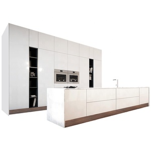 Armoire de cuisine en laque blanche, design maison, avec <span class=keywords><strong>grande</strong></span> île et <span class=keywords><strong>grande</strong></span> taille - Product Image 1