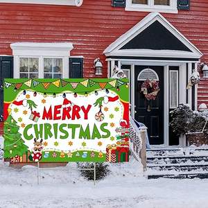 <span class=keywords><strong>Noël</strong></span> extérieur cour signes H métal piquets rouge vert vacances <span class=keywords><strong>noël</strong></span> jardin fournitures PP hiver <span class=keywords><strong>avant</strong></span> pelouse affichage coupe personnalisée - Product Image 3