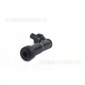 Universal Threaded Spark <b>Plug</b> <b>Rubber</b> High Voltage Cap 10mm 12mm Black 102 Degrees For Replace Repair - Product Image 5
