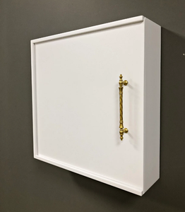 Armoire <span class=keywords><strong>de</strong></span> salle <span class=keywords><strong>de</strong></span> bain personnalisée armoire à pharmacie murale avec couvercle coulissant armoire en bois massif - Product Image 3