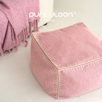 Coussin de sol moderne de luxe Pouf décoratif pour la maison tabouret brodé à la main pouf salon canapé décor coussin de siège repose-pieds