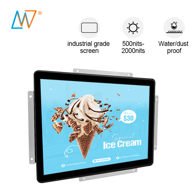 19 Inch sunlight Readable 1500 cd M2 Open Frame High Brightness Lcd Panel Digital Photo Monitor hd Display Price