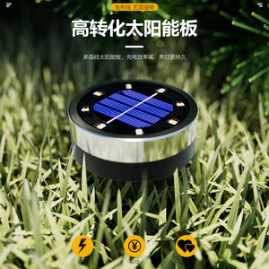 Appareils électriques Xinyao, mini-lampe solaire à 8 LED, étanche, pour jardin, pelouse, allée extérieure - Product Image 2