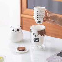 Théière en céramique moderne de luxe, écologique, 600 ml, avec 2 tasses à thé, coffret cadeau, vente chaude personnalisée