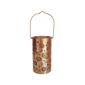 Lanterne <span class=keywords><strong>solaire</strong></span> rétro en fer forgé motif tournesol, éclairage paysager extérieur étanche, statues de jardin, décor de patio, fournisseur en gros - Product Image 5