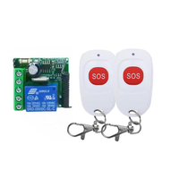 Émetteur RF 433 Mhz avec interrupteur de télécommande sans fil, fonction automatique, module récepteur relais 1CH, DC 3V