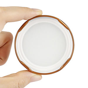 Wholesale Transparent Fat Shaped Jam Honey Glass <strong>Bird</strong> <strong>Nest</strong> Jars 150ml 200ml 280ml 380ml with Metal Lid for Jelly and Sugar - Product Image 5