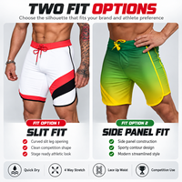 Shorts de musculation personnalisés pour hommes, shorts de compétition, extensibles dans 4 directions, séchage rapide, sublimation OEM