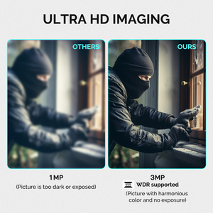 Moes Wifi Thông Minh Ngoài Trời Máy Ảnh HD 3MP Âm Thanh Phát Hiện Chuyển Động Màu Tầm Nhìn Ban Đêm Hai-Cách Âm Thanh An Ninh Màn Hình - Product Image 4