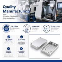 Boîtier en alliage d'aluminium usiné CNC ISO9001 avec cavités fraisées pour pièces d'équipement de contrôle d'automatisation industrielle