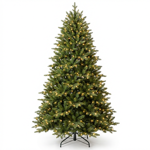 <span class=keywords><strong>Sapin</strong></span> de Noël artificiel de luxe de 2,3 m pré-éclairé, 100 % PE, toucher réel, avec lumières <span class=keywords><strong>LED</strong></span>, décoration de Noël haut de gamme pour la maison - Product Image 2