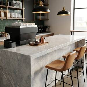 Diseño Exclusivo Haagen Daz, Losa Grande de Piedra Natural Pulida Gris, Mármol para Pisos Comerciales y Tableros de Mesa de Café - Product Image 3