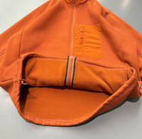 Veste en laine d'agneau sur mesure, poids lourd, streetwear, fermeture éclair intégrale, coupe-vent pour homme, veste d'hiver