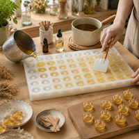 Moule en silicone platine de 2 ml pour mini-donuts, anneau, cavité, sûr pour les aliments, pour bonbons gélifiés, bonbons durs, savon, résine, personnalisé ODM OEM