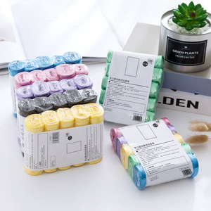 Flat Mouth Disposable Plastic Trash Bags Xl Thickened Black Household Kitchen Bathroom Use 80 Pcs Carton - Product Image 1