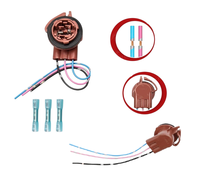Adaptateur de prise en cuivre 3 broches 3157 3156 avec connecteur pigtail pour Chevrolet Buick Cadillac 1997-2007 – Extension pour feux de stationnement/feux de signalisation/feux de freinage