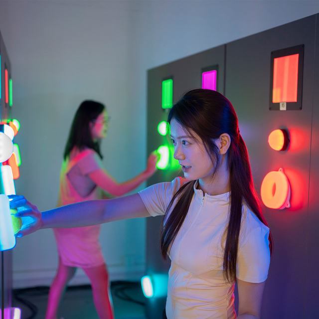 Active Games Pipe Ball Game with LED Push Button Activate Game Pipes Balls & Interactive Wall Activity for Activate Room