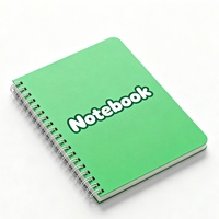 Carnet à spirale A4 personnalisable en PP, fournitures de bureau et scolaires, papier ligné et quadrillé, bloc-notes d'écriture, impression de logo personnalisé, vente en gros