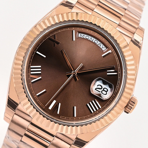 Reloj de Pulsera Mecánico Automático para Hombre, de Alta Calidad, Resistente, con Esfera Redonda Marrón, Correa de Cerámica Estable, Estilo Ejecutivo Formal - Product Image 2