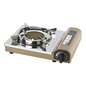 Réchaud à <span class=keywords><strong>gaz</strong></span> portable d'extérieur Ranp Steel léger, coupe-vent, au <span class=keywords><strong>propane</strong></span> et au butane, avec infrarouge intégré et <span class=keywords><strong>mini</strong></span>-<span class=keywords><strong>bouteille</strong></span> de butane - Product Image 2