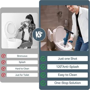 Pompe de débouchage flexible en acier inoxydable haute pression pour toilettes – Écologique et durable – Offre spéciale - Product Image 2