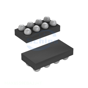 MAX8559EBAJJ+T ชิปจัดการพลังงาน (PMIC) 8 WFBGA, CSPBGA ตัวแทนจำหน่ายอย่างเป็นทางการ วงจรรวมแท้ IC REG LINEAR 2.85V/2 - Product Image 1