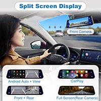Für Apple Carplay/Android Auto Dual1080P HD-Kamera Single-Touch IPS-Bildschirm Drahtloser Carplay-Bildschirm Tragbar