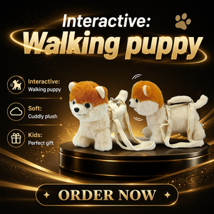 Jouet interactif rechargeable en peluche super douce pour <span class=keywords><strong>chien</strong></span>, parlant, chantant, avec enregistrement vocal, design sac bandoulière, pour anniversaire d'enfants - Product Image 4