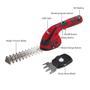 Hot Sale 3.6v Lithium Battery Powered Hand-held Rechargeable 2 in 1 Cordless Grass Shear Cutter and Hedge <strong>Trimmer</strong> - Product Image 3