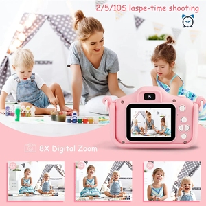 Appareil photo pour enfants X8S, lion de dessin animé, double objectif, 1080P, caméscope pour enfants, jouet adorable, appareil photo numérique pour enfants, selfie, cadeau de Noël, prix - Product Image 4
