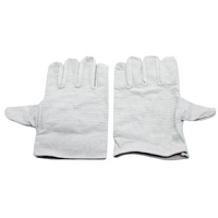 24 fil double-couche toile pleine doublure épaissie électrique de soudage Gants de protection sécurité travail articles