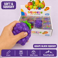 Southpeak Maltose Swirl Cube Squishy - Jouet sensoriel TPR à rebond lent de 5,5 cm pour soulager le stress et l'anxiété liés au TDAH (150g)