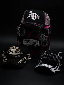 Cappello da Baseball Personalizzato con Logo Ricamato SON GOD, Chip NFC, in Camoscio, Gorra Bigg per Cappelli Baez, Stile Etnico - Product Image 2