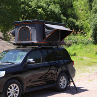 Carpa de Techo Rígida de Doble Capa, Carpa de Techo para Auto de Cuatro Lados, para Viajes en Auto con SUV