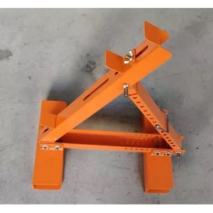 Soporte Ajustable para Escalera, de Acero, Color Naranja, Juego de 2 Piezas, Estabilizador de Andamios para Soporte de Escalera - Product Image 1