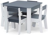 Meilleur vendeur Ensemble de chaises de table pour activités pour enfants Salle de jeux pour tout-petits Table d'étude en bois et ensemble de 4 chaises table et chaises