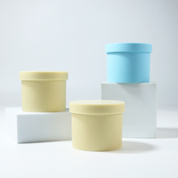 Pot en plastique rond de 150 g pour crème de soin de la peau, couleurs personnalisables, écologique, avec couvercle à vis pour crème exfoliante et masque facial