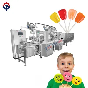 Şeker üretim makineleri lolipop makinesi chupa lolipop şeker ekstruder makinesi