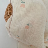 Ventes en gros de couvertures en mousseline imprimées pour bébés, couvertures en coton tricotées pour nouveau-nés, ensembles de cadeaux pour bébés