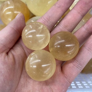 Sfere di cristallo naturali lucidate all'ingrosso lucidate a buon mercato all'ingrosso sfere di <span class=keywords><strong>Calcite</strong></span> di miele giallo per la decorazione - Product Image 3