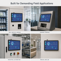 Ordinateur de bureau tout-en-un à écran tactile de 18,5 pouces, montage mural, pour solutions de kiosque de commande en libre-service, de distribution automatique et de billetterie