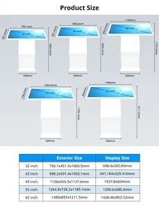 HUSHIDA touch screen touch screen chiosco da 42 pollici 32 50 55 monitor touch screen android da 65 pollici