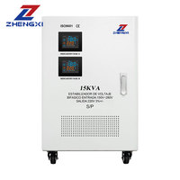 Régulateur de tension automatique AC biphasé, stabilisateur SVC de type servo, entrée 150-280V, 10KVA 15KVA, régulateur de tension stabilisateur