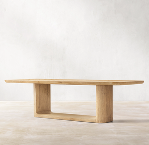 Tables à manger rectangulaires modernes en <span class=keywords><strong>bois</strong></span> massif, meubles de luxe RH personnalisés Rhoohill - Product Image 2