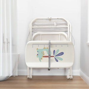 Vente en gros de meubles de pépinière de qualité supérieure pliable avec logo personnalisé table à langer pour <span class=keywords><strong>baignoire</strong></span> pour bébé avec roues à verrouillage de sécurité - Product Image 5