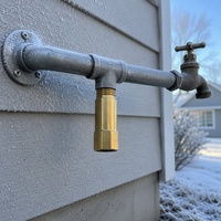 Valvola Antigelo in Ottone da 1/2 Pollice con Controllo della Temperatura e Scarico Automatico per Scaldabagno Solare e Protezione da Congelamento per Tubi da Giardino Esterni