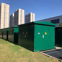 Transformateur de puissance triphasé compact extérieur à topologie Flyback, bobinage en cuivre, type boîtier, sous-station 630kVA 1250kVA 2500kVA