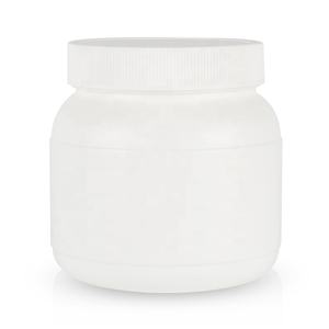 Frasco de HDPE, botella cilíndrica de boca ancha, botella blanca farmacéutica, tapa de rosca, embalaje de proteína en polvo - Product Image 5